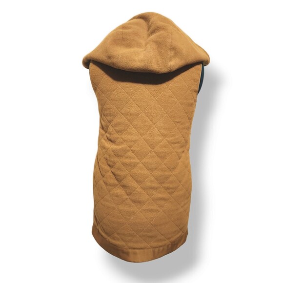 Stella McCartney Brige Sleeveless Wool Quilted Hooded Button Up Vest Sz 38 - Picture 7 of 7